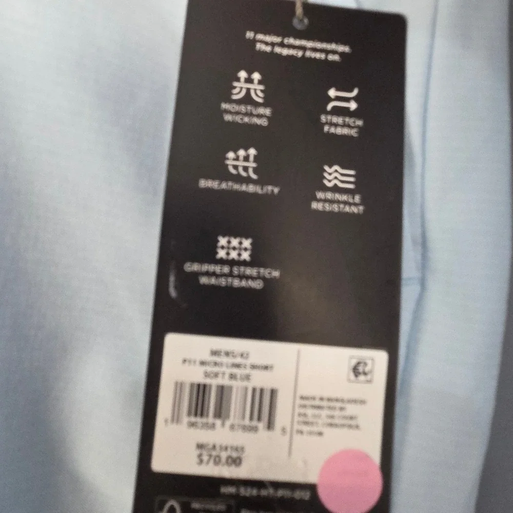 Walter Hagen Golf Shorts Mens 42W Light Blue 9